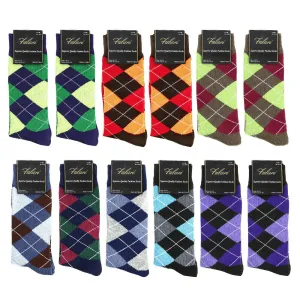 12 Pairs Argyle Casual Dress Socks