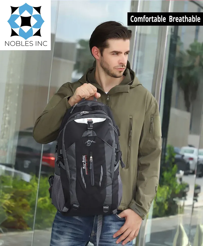 40L Men Women Travel Backpack Rucksack Camping Laptop Hiking School Book Bag USA