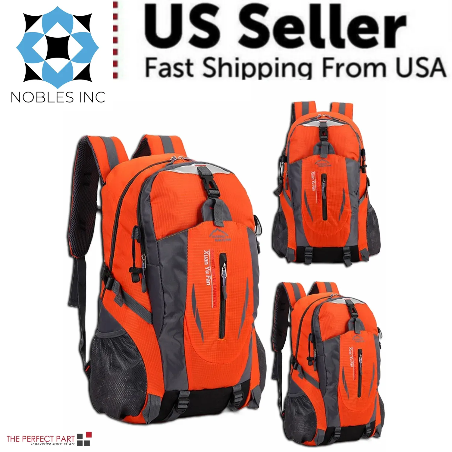 40L Men Women Travel Backpack Rucksack Camping Laptop Hiking School Book Bag USA