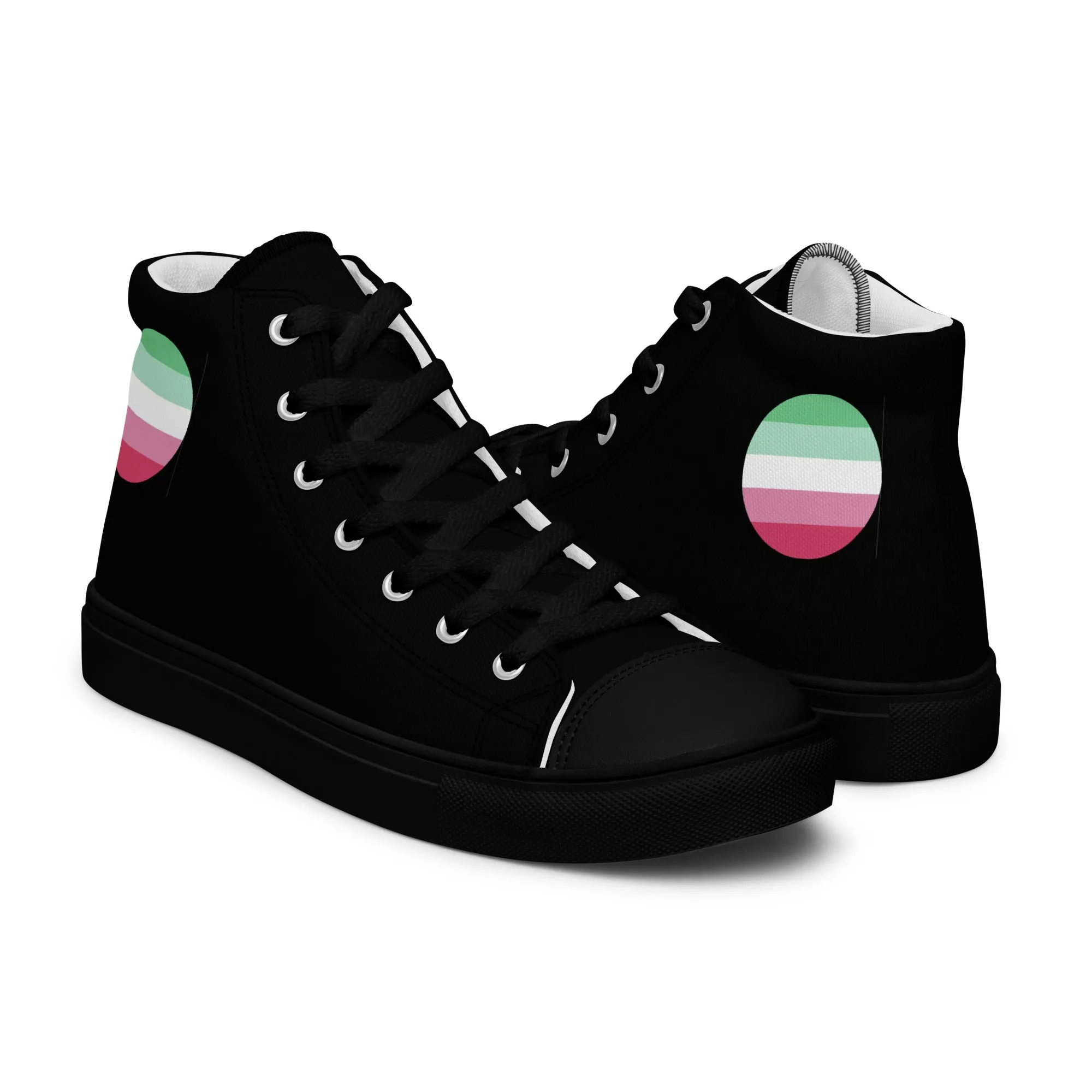 Abrosexual Pride Men’s High Top Canvas Athletic Shoes