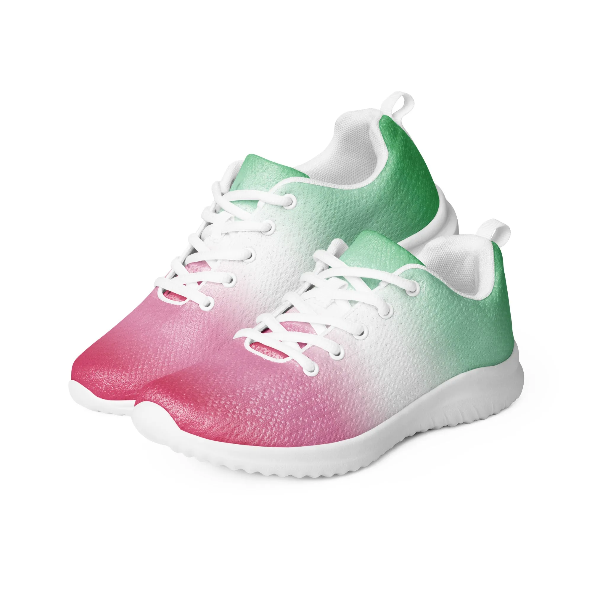 Abrosexual Pride Women’s Athletic Shoes in Ombre