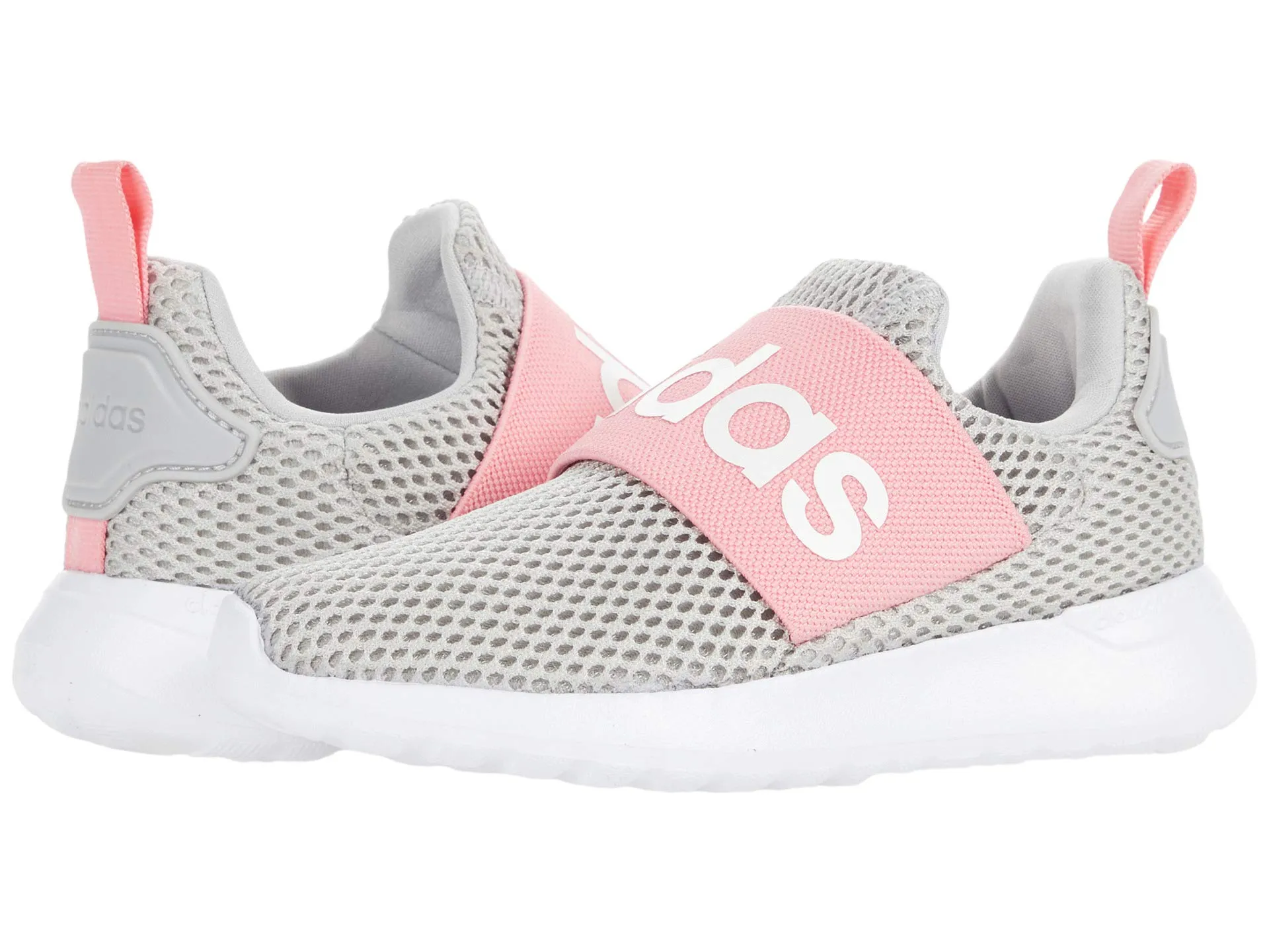 Adidas Lite Racer Adapt 4.0 kids sneakers, grey/pink