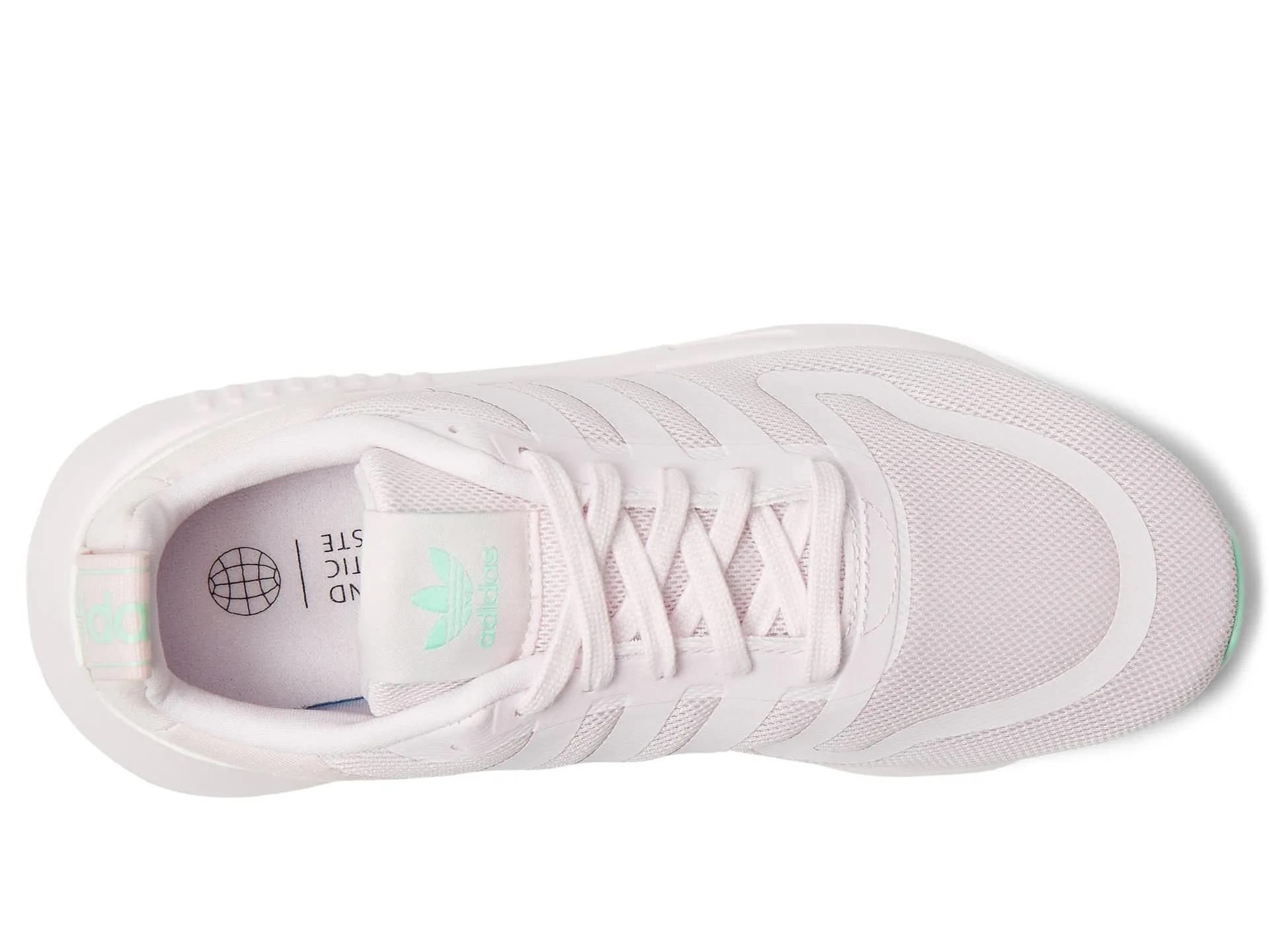 Adidas Originals kids sneakers, pink/green