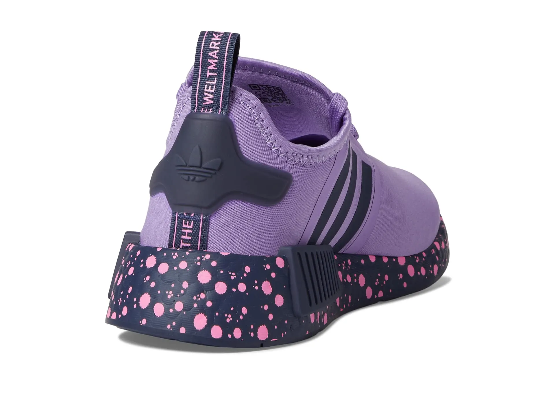 Adidas Originals NMD R1 J Children's Sneakers, Purple Printed