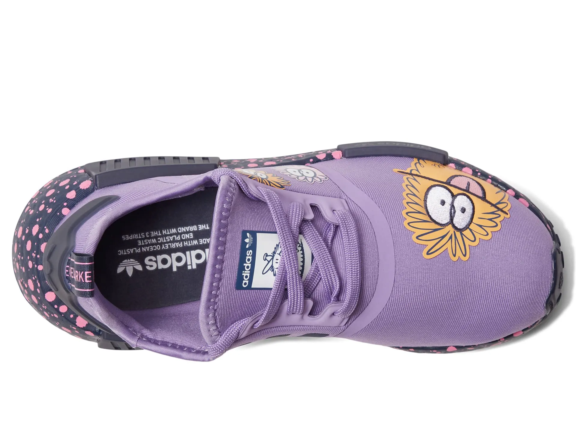 Adidas Originals NMD R1 J Children's Sneakers, Purple Printed