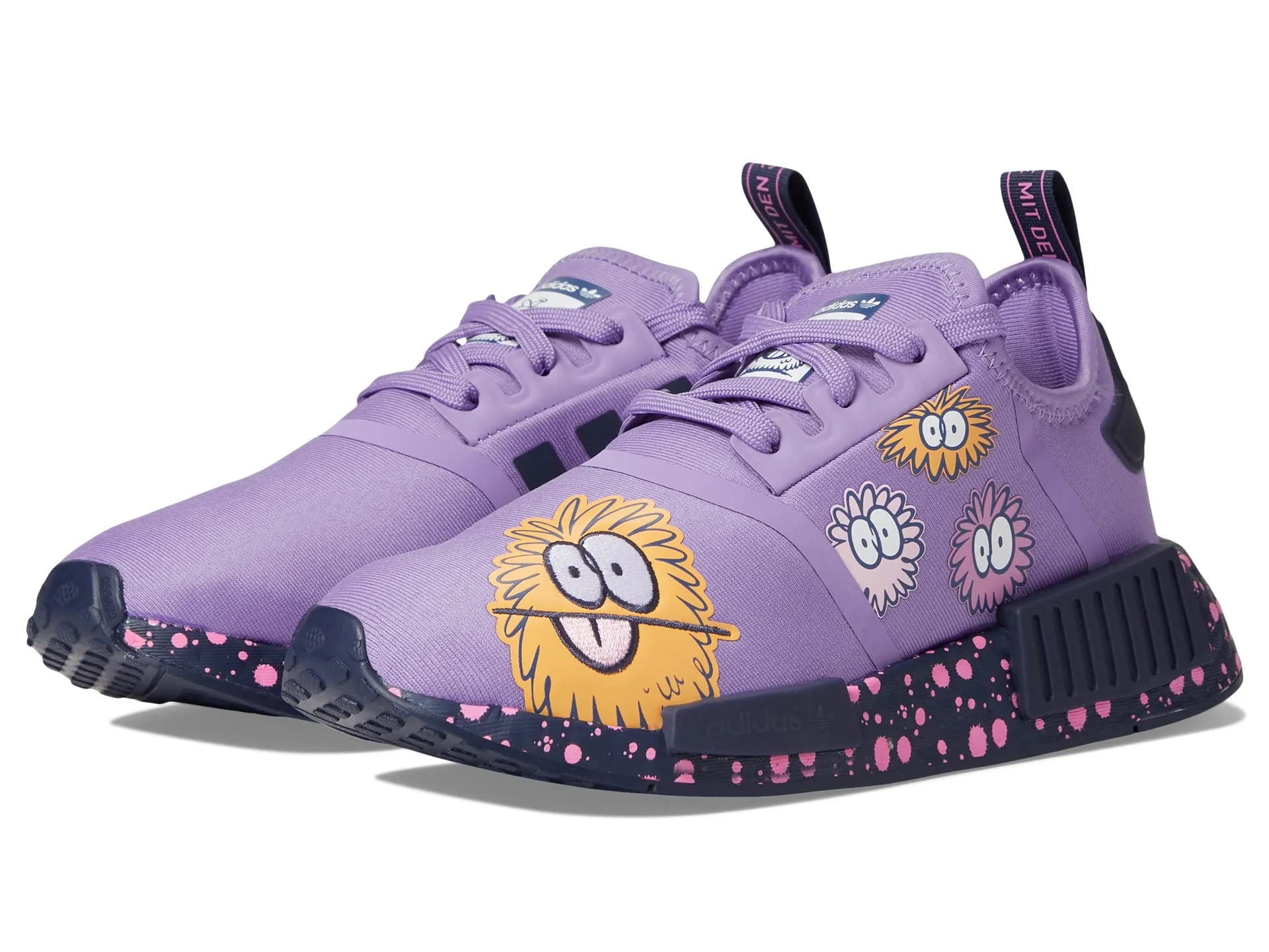 Adidas Originals NMD R1 J Children's Sneakers, Purple Printed