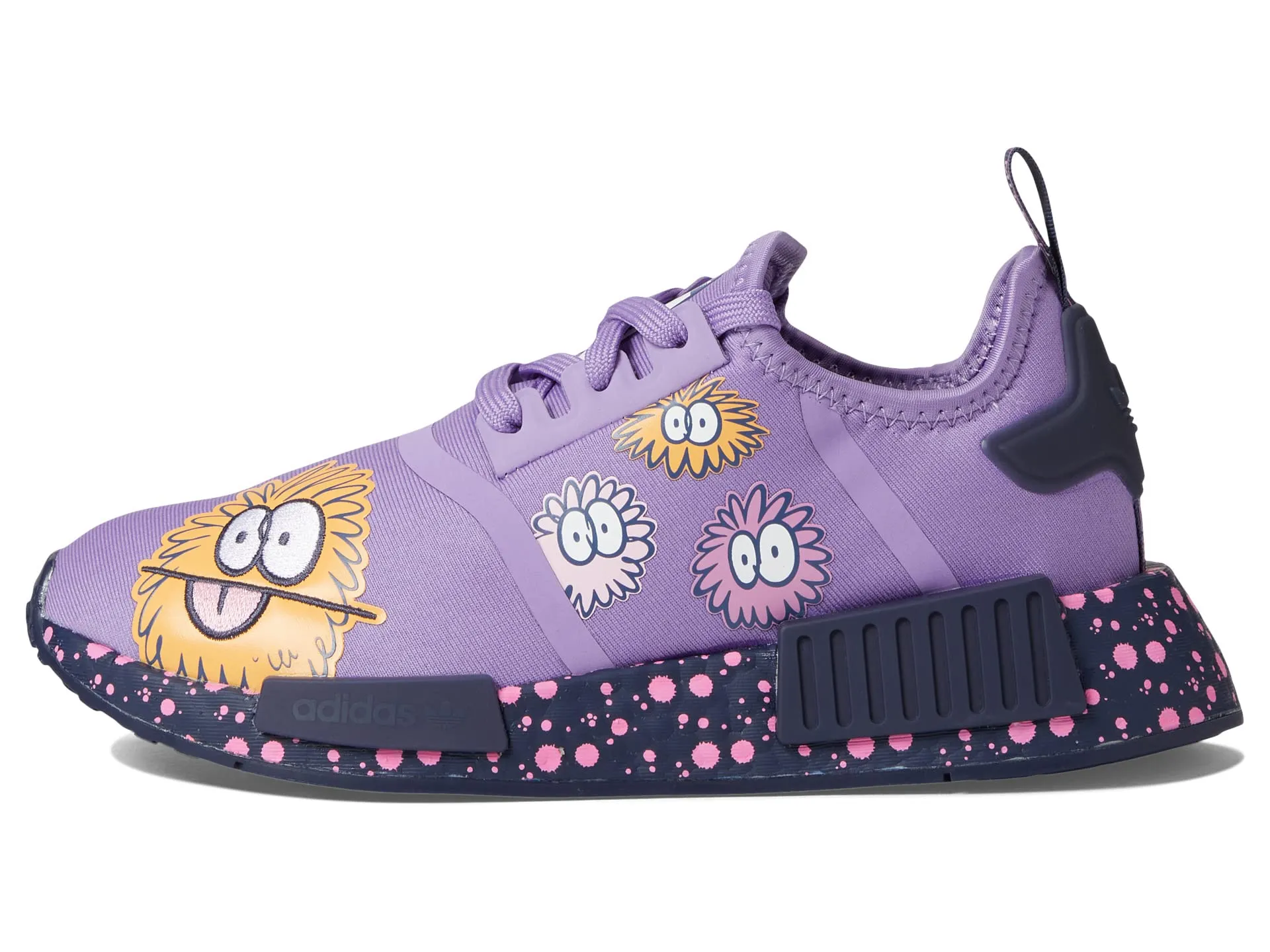 Adidas Originals NMD R1 J Children's Sneakers, Purple Printed