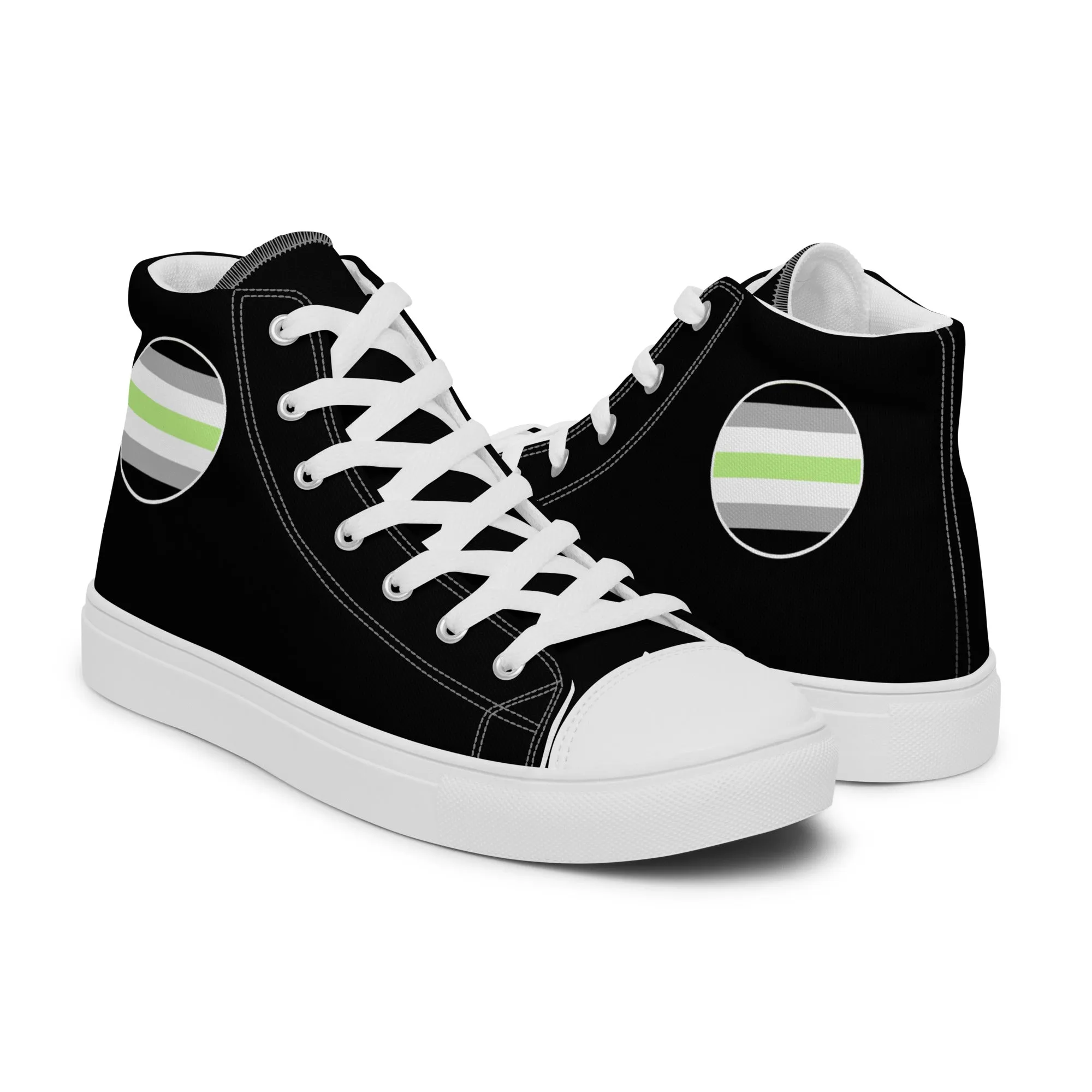 Agender Women’s High Top Canvas Athletic Shoes