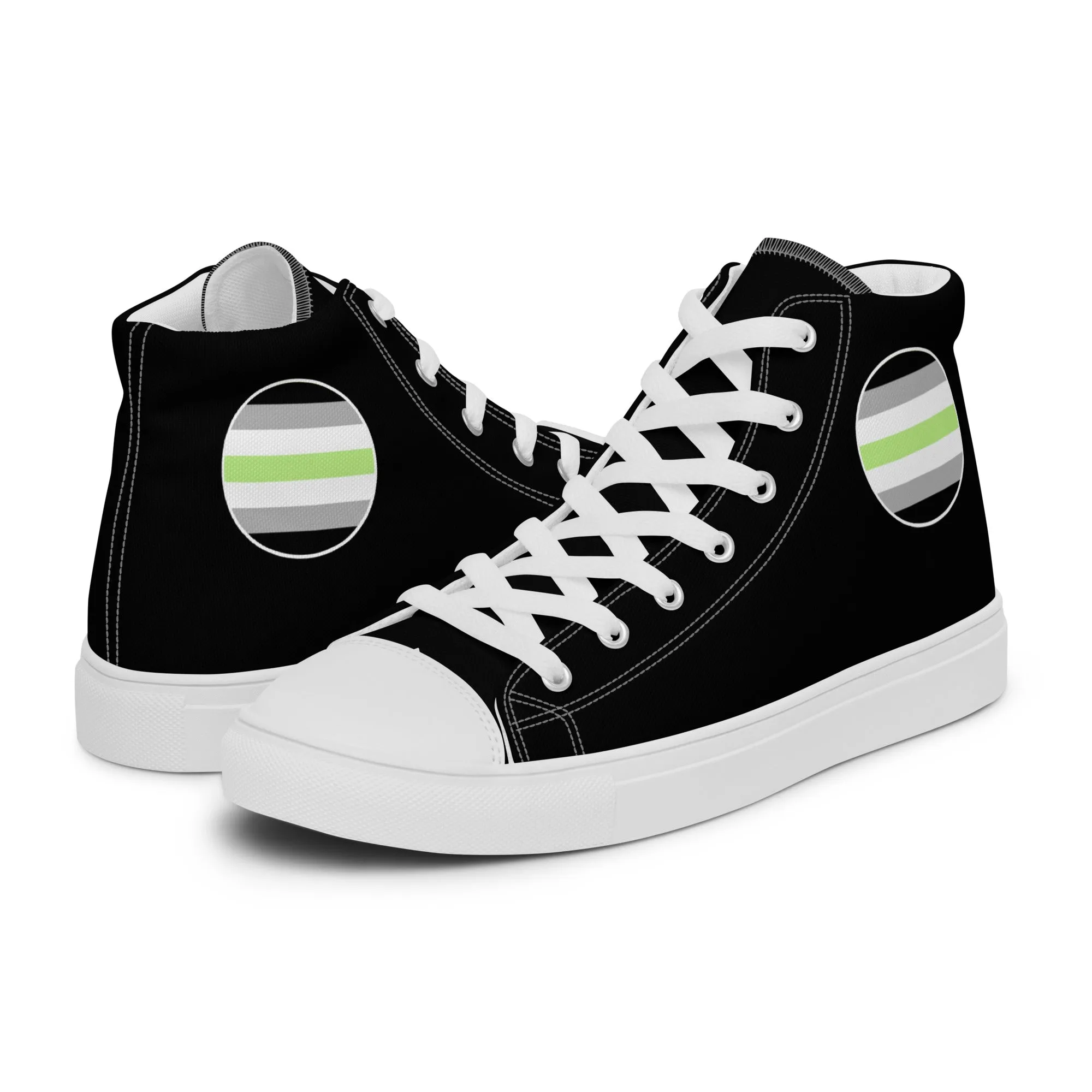 Agender Women’s High Top Canvas Athletic Shoes