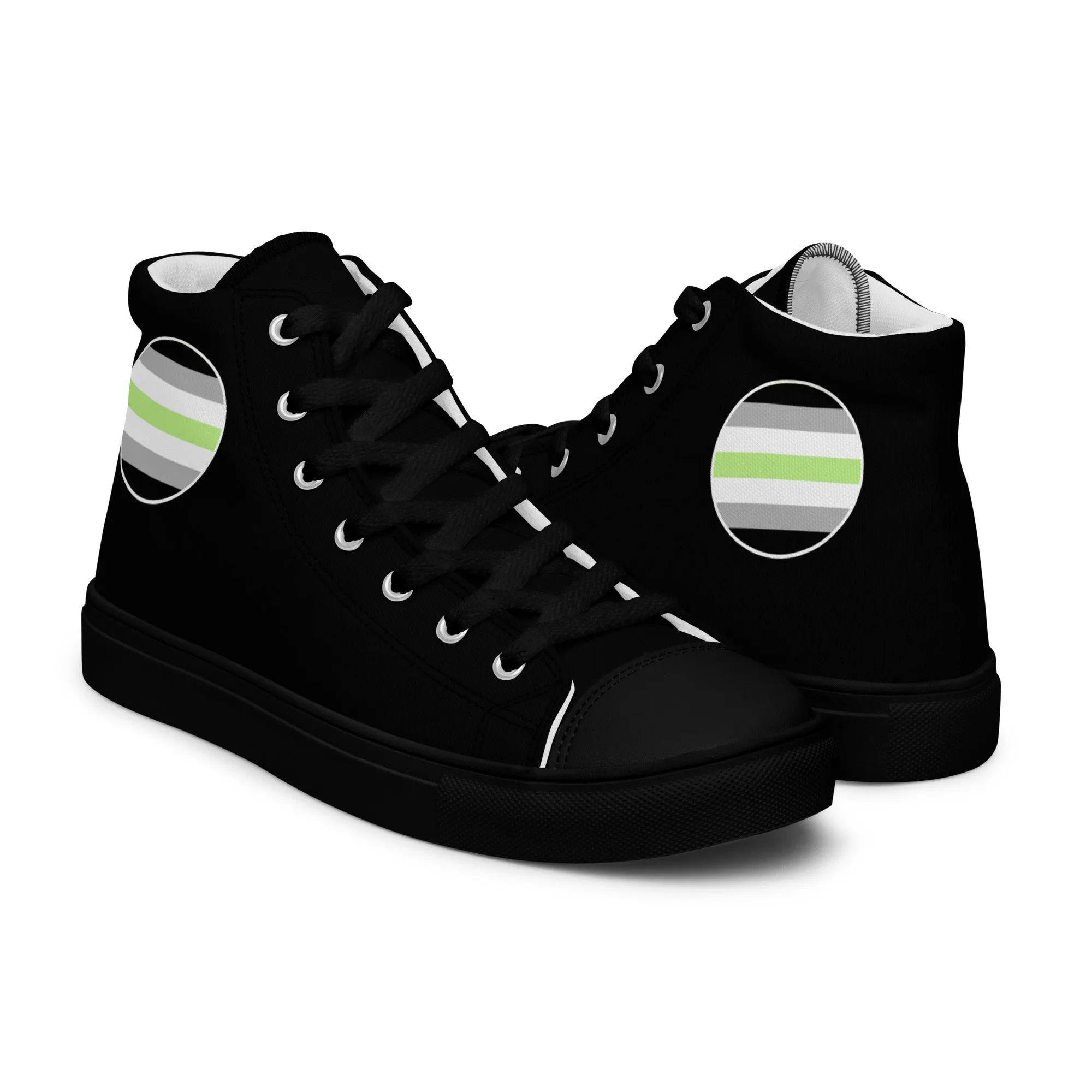 Agender Women’s High Top Canvas Athletic Shoes