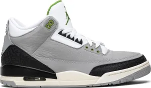 Air Jordan 3 Retro Chlorophyll Sneakers, Green