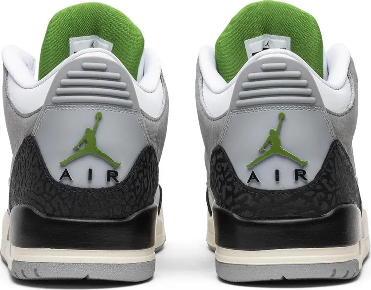 Air Jordan 3 Retro Chlorophyll Sneakers, Green