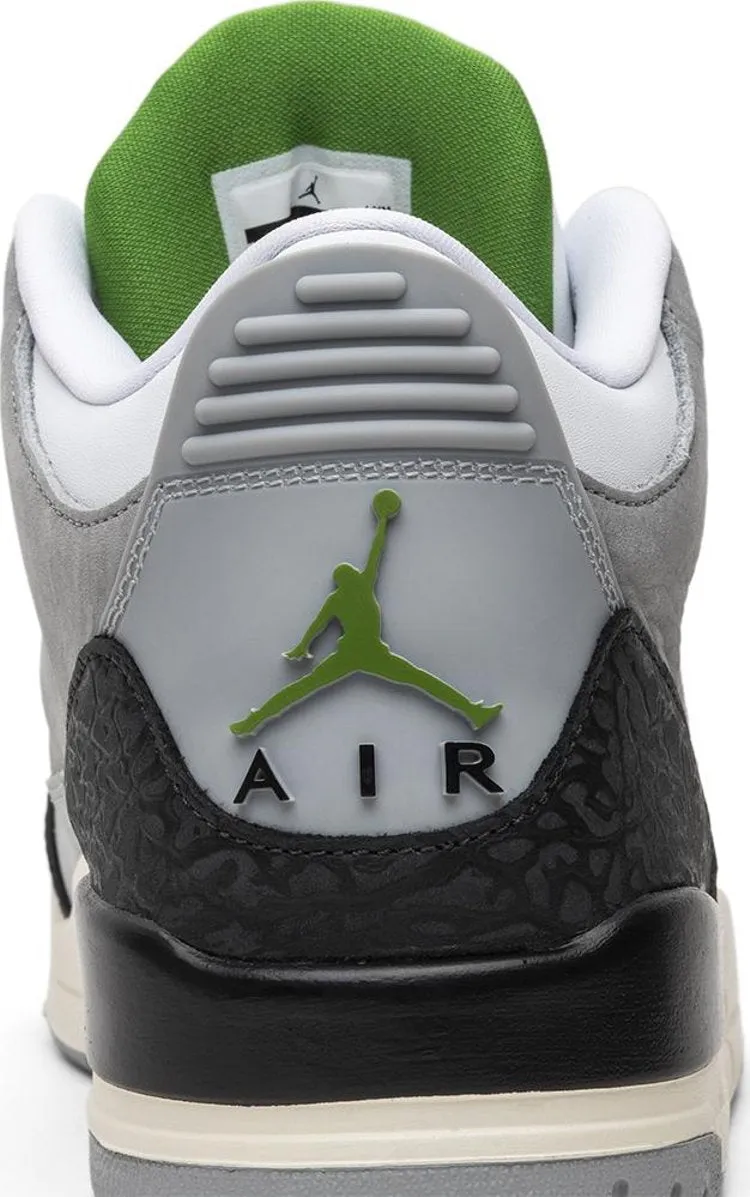 Air Jordan 3 Retro Chlorophyll Sneakers, Green