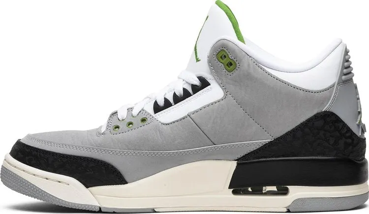 Air Jordan 3 Retro Chlorophyll Sneakers, Green