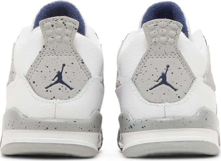 Air Jordan 4 Retro TD Midnight Navy, white