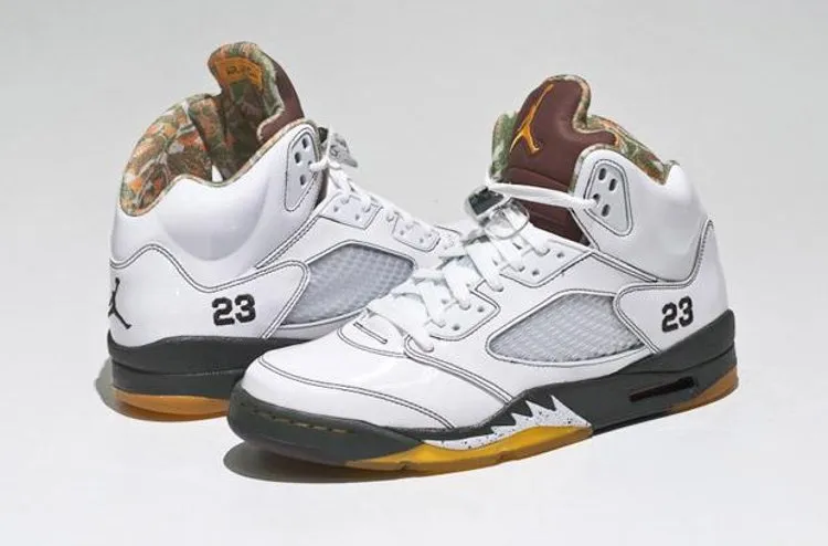 Air Jordan 5 Retro Cinder Sneakers, White