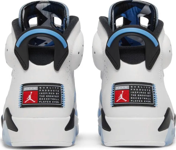 Air Jordan 6 Retro UNC Home Sneakers, Blue