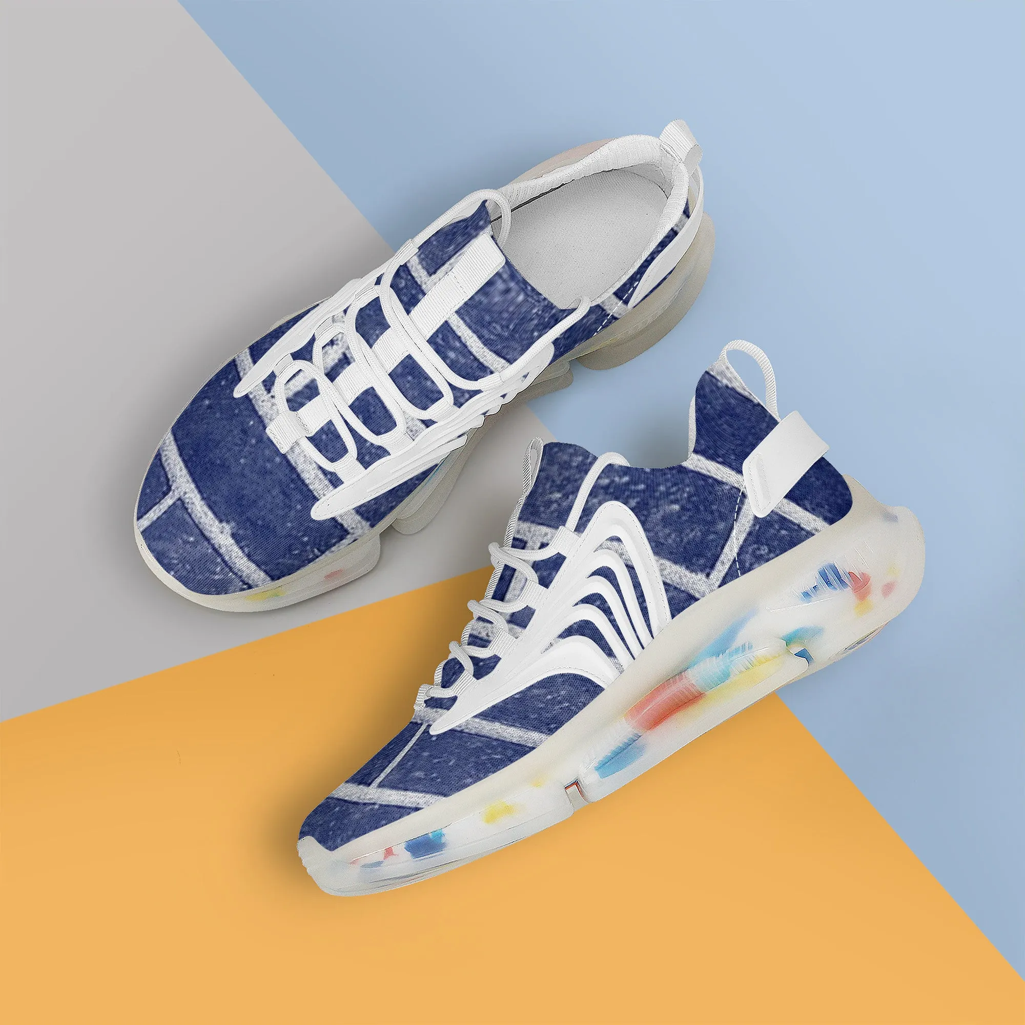 Air Max React Sneakers - White/Navy