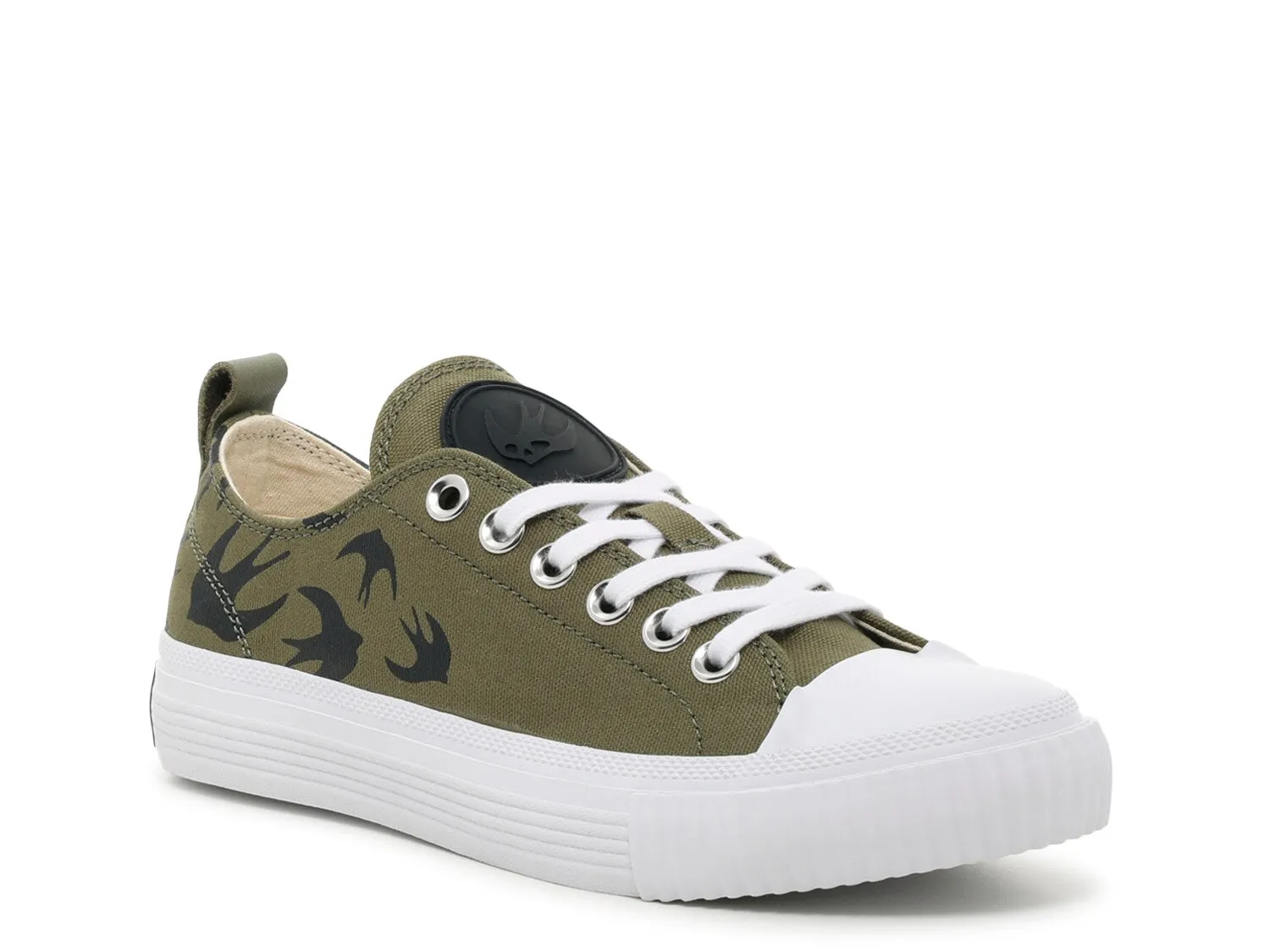 Alexander McQueen Swallow women's sneakers, light green