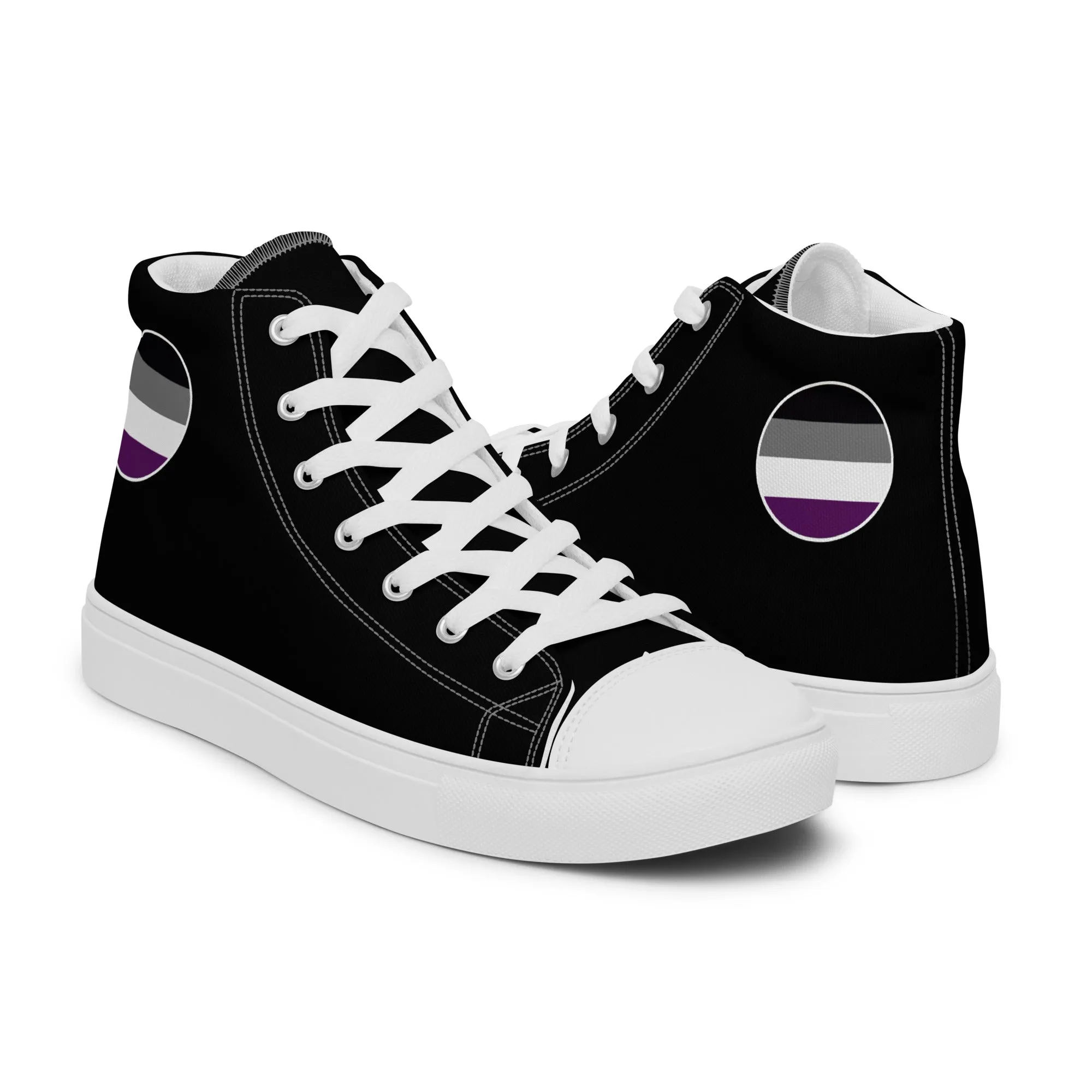 Asexual Ace Men’s High Top Canvas Athletic Shoes