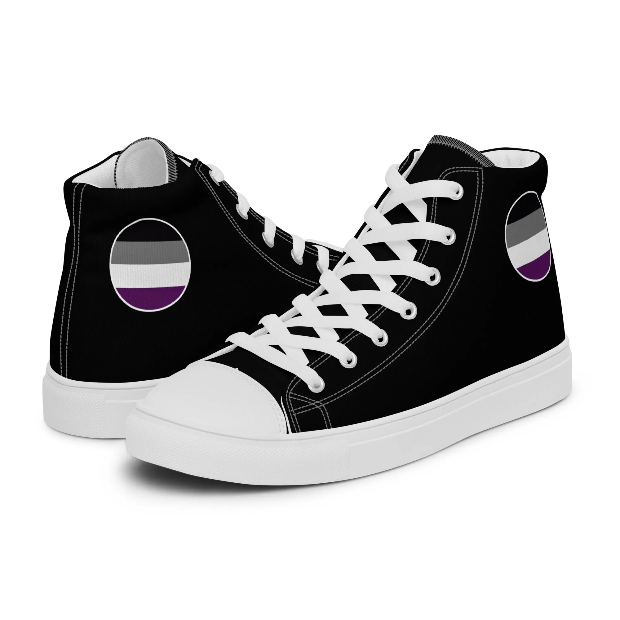 Asexual Ace Men’s High Top Canvas Athletic Shoes