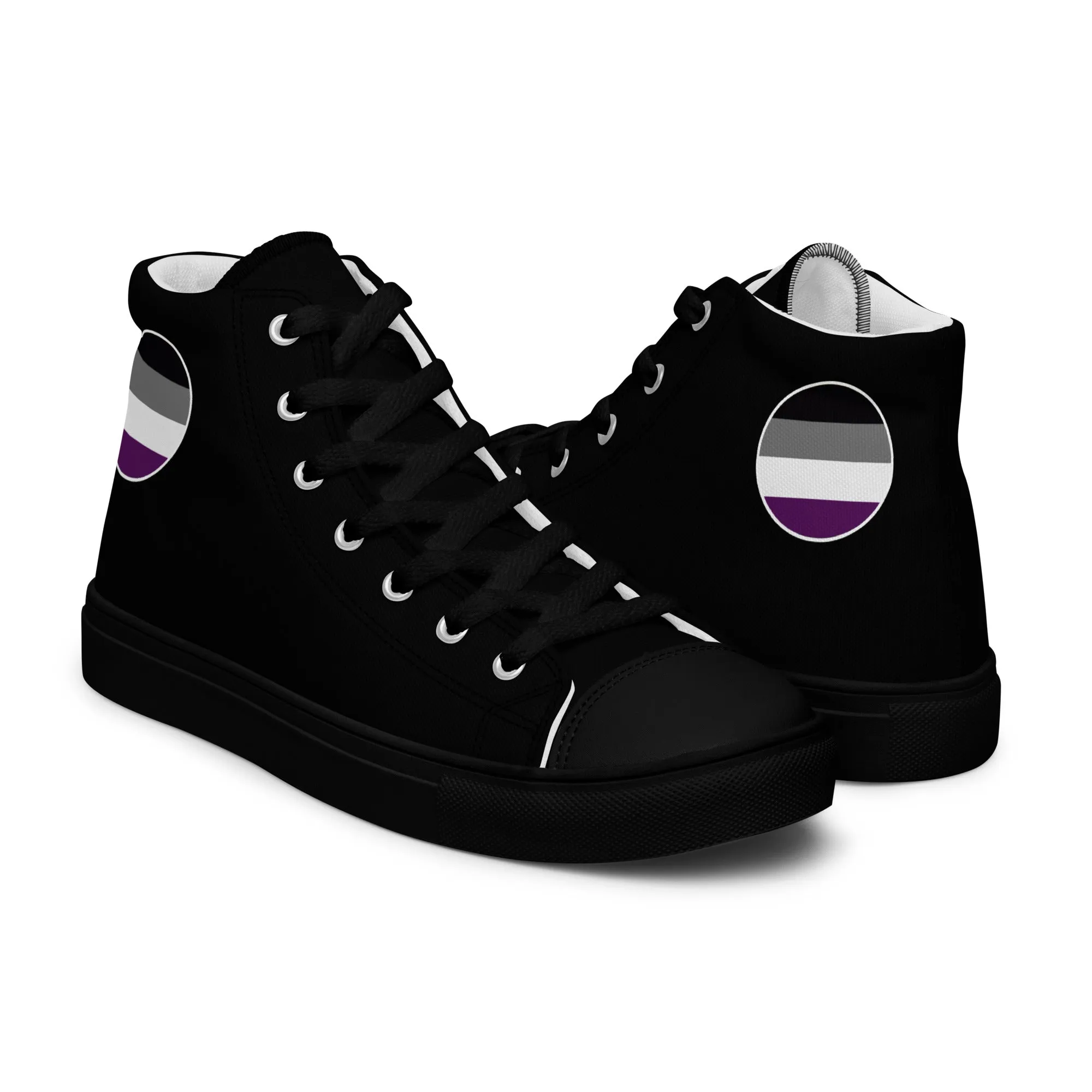 Asexual Ace Men’s High Top Canvas Athletic Shoes