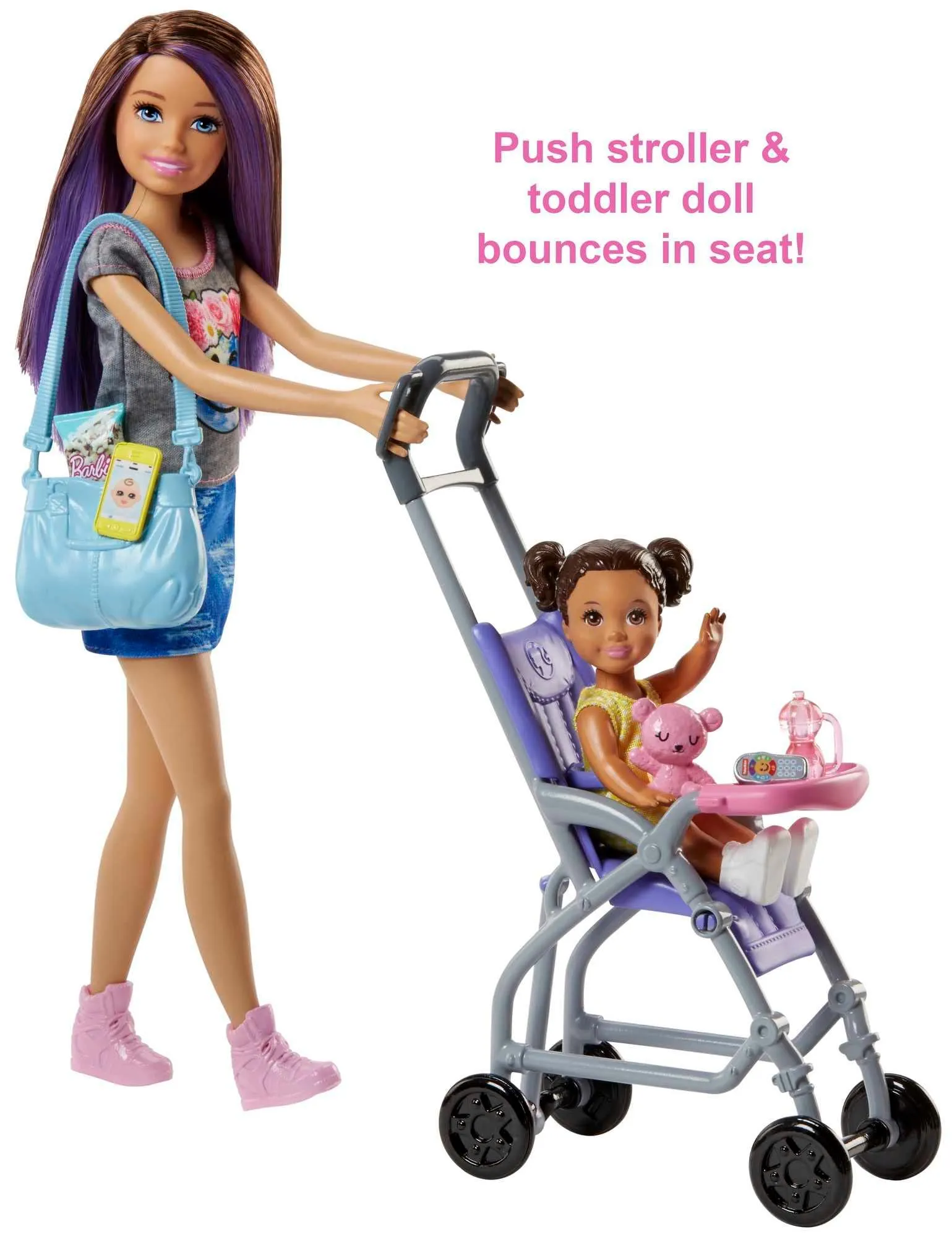 Barbie Babysitting Playset with Skipper Doll, Baby Doll