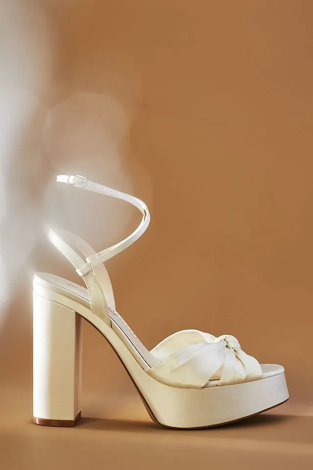 Bella Belle platform shoes, ivory