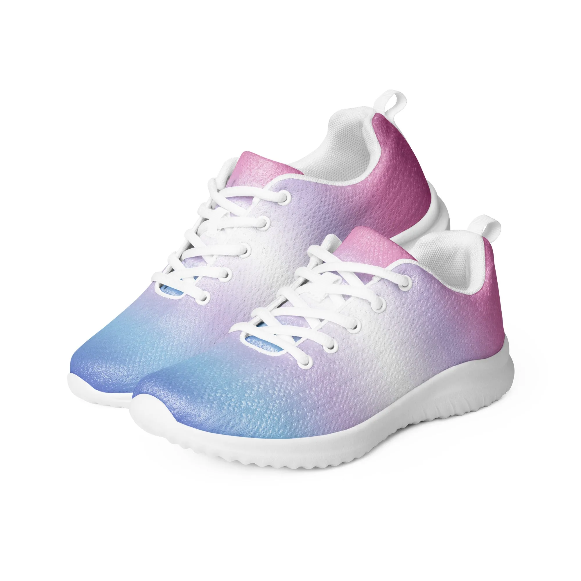 Bigender Pride Men’s Athletic Shoes in Ombre