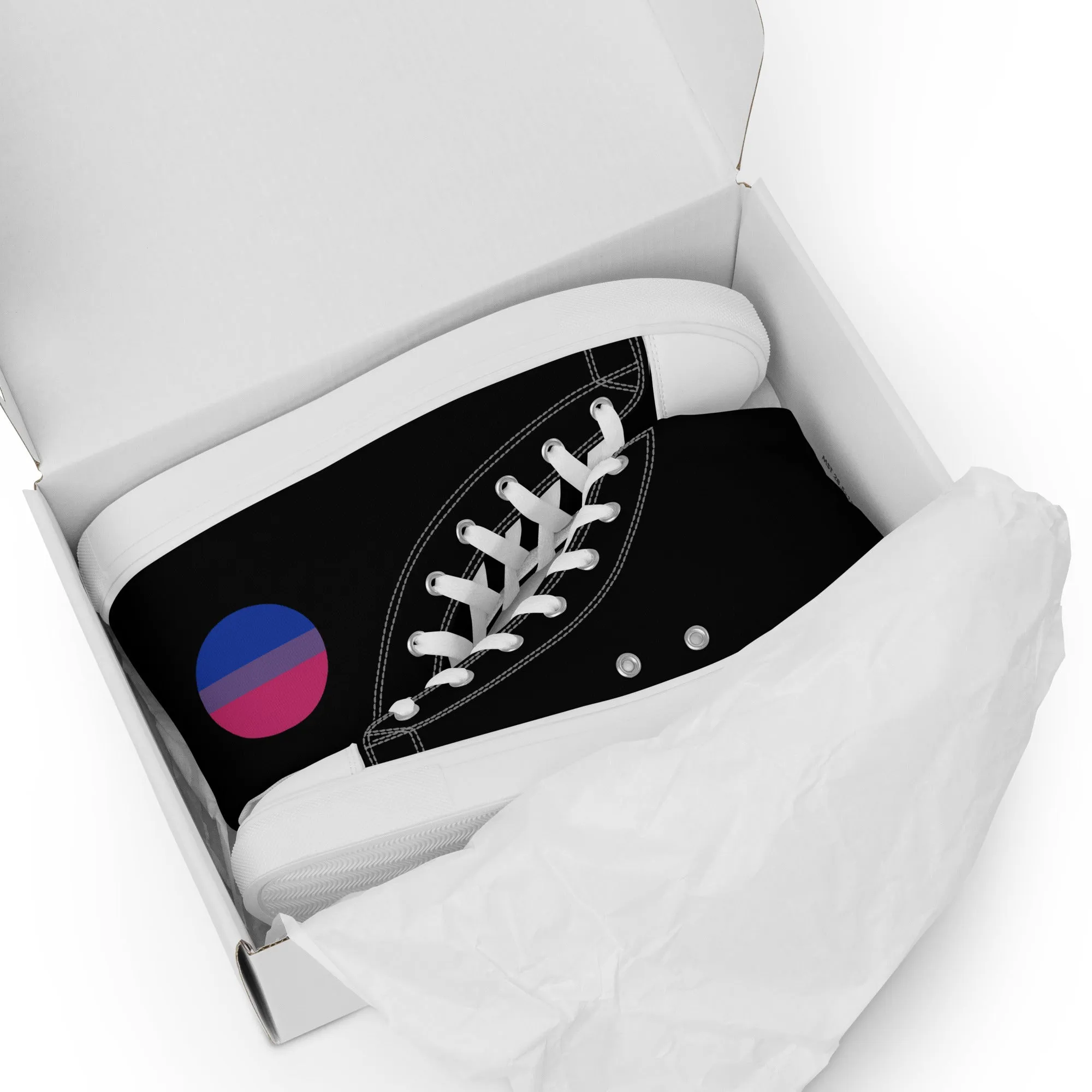 Bisexual Bi Men’s High Top Canvas Athletic Shoes