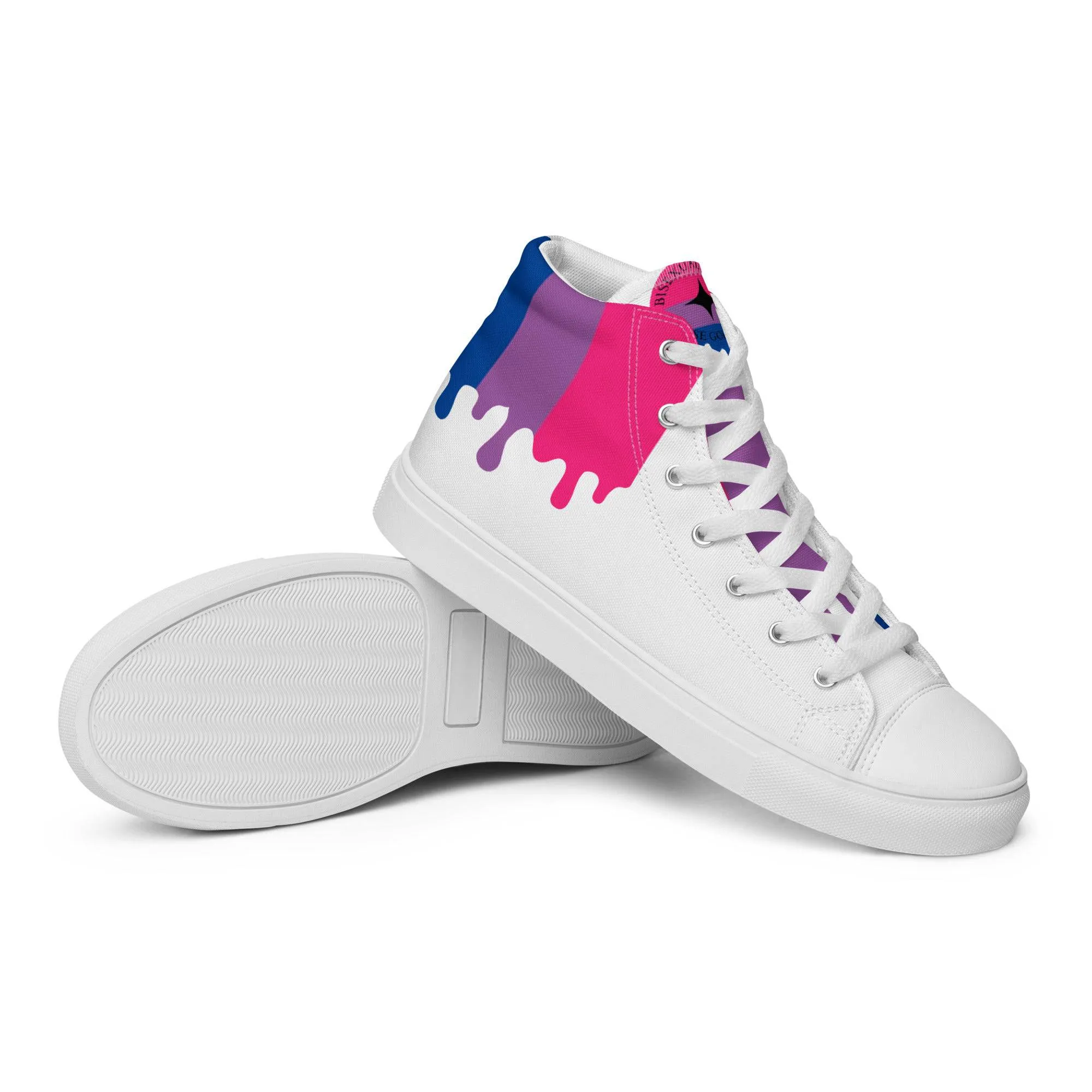 Bisexual Pride Melting Women’s High Top Shoes