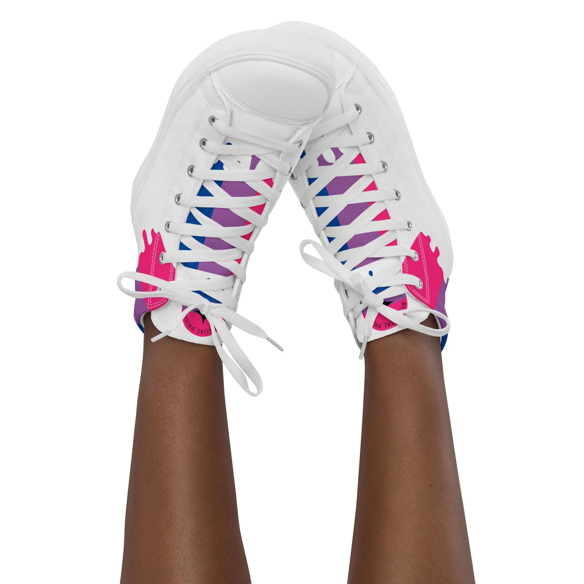 Bisexual Pride Melting Women’s High Top Shoes