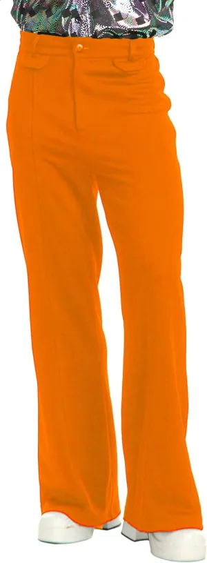 Charades Men's Disco Pants - Orange