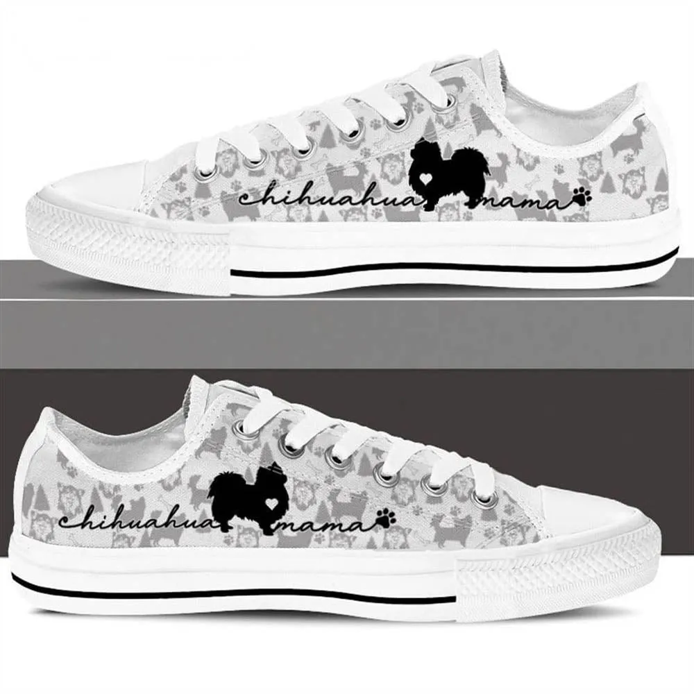 Chihuahua Low Top, Dog Printed Shoes, Canvas Shoes For Men, Women