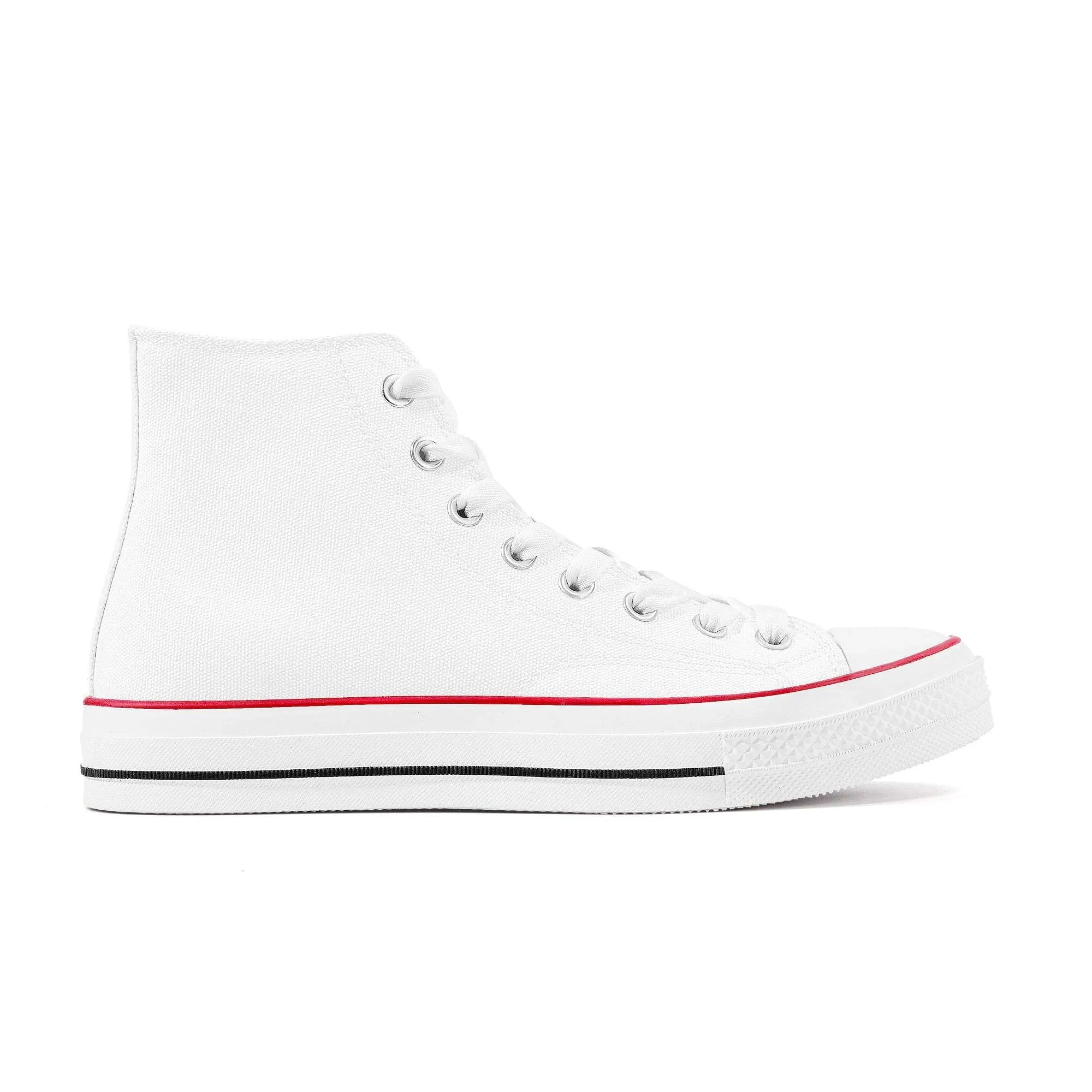 Create Your Own - High Top Canvas Shoes - White