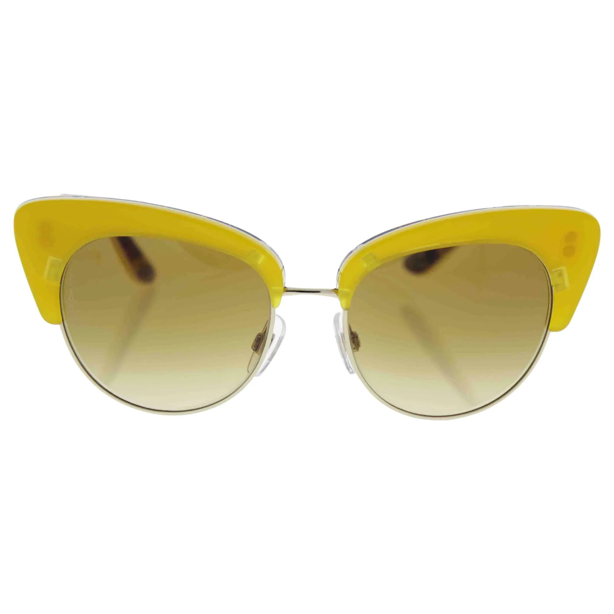 D&G Dolce & Gabbana Women's 0DG4277 Cateye Sunglasses, Top Yellow/Handcart, 52 mm