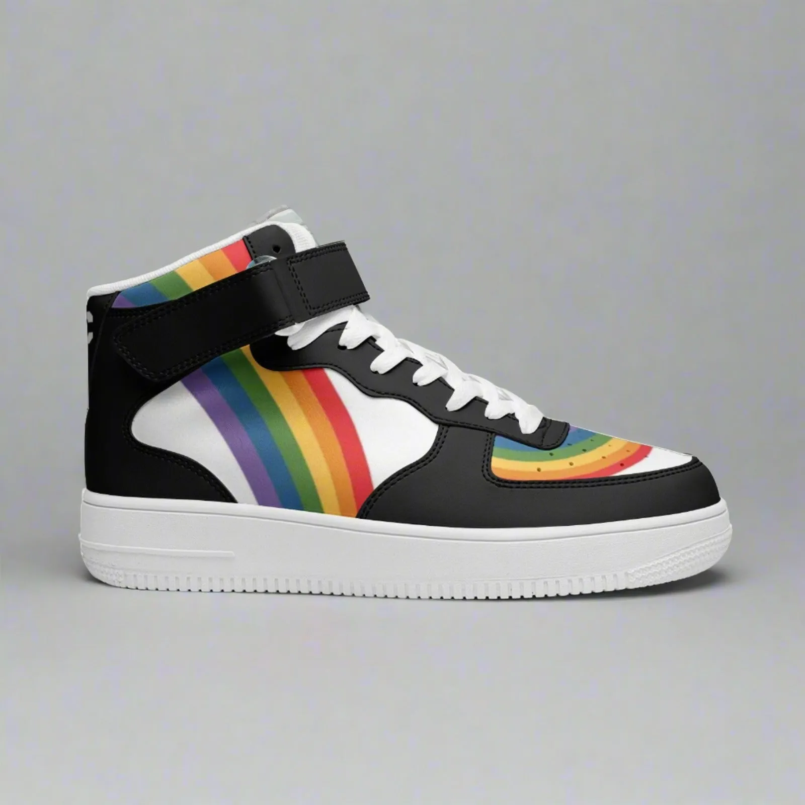 DUNK Style Hightop Rainbow Pride Unisex Sneakers