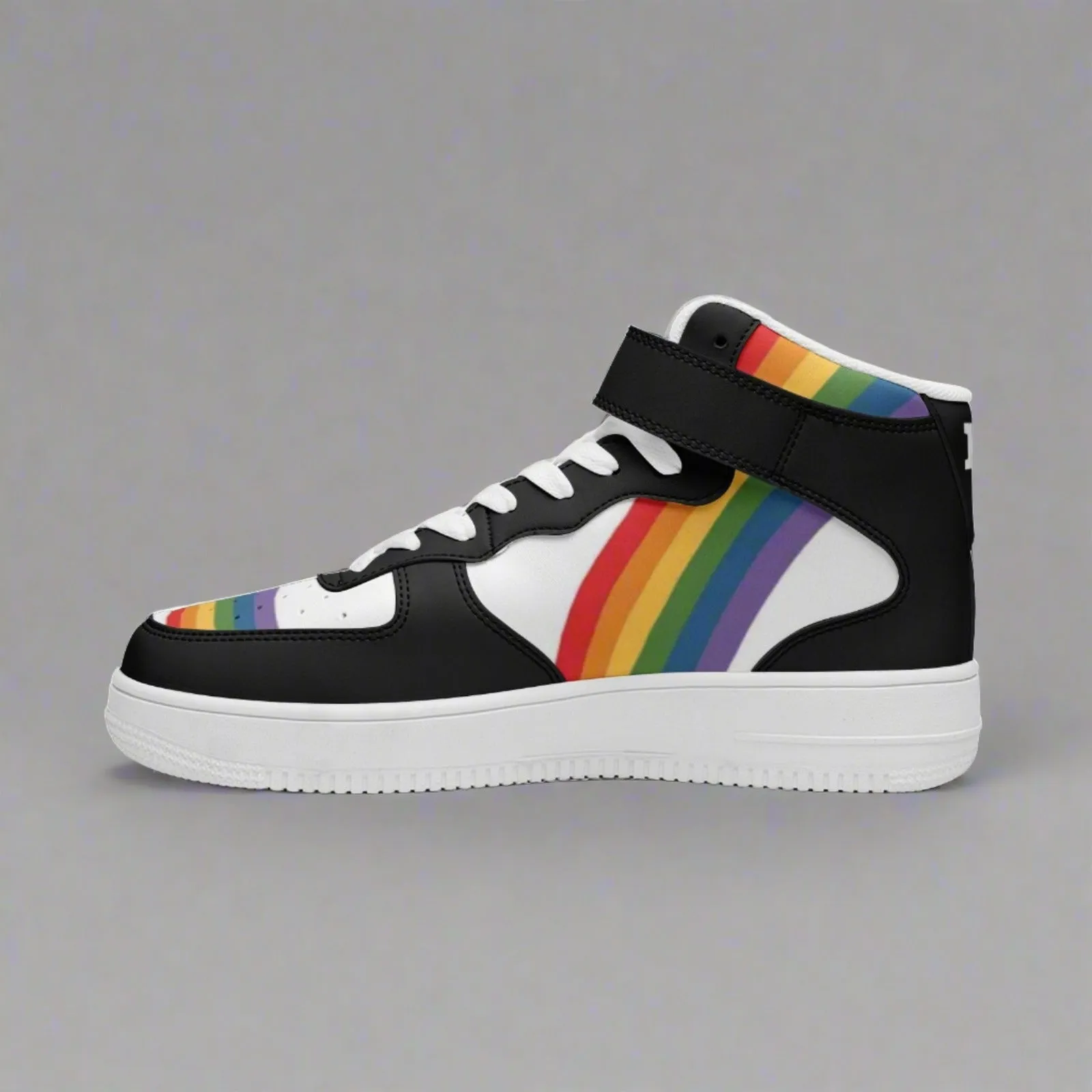 DUNK Style Hightop Rainbow Pride Unisex Sneakers