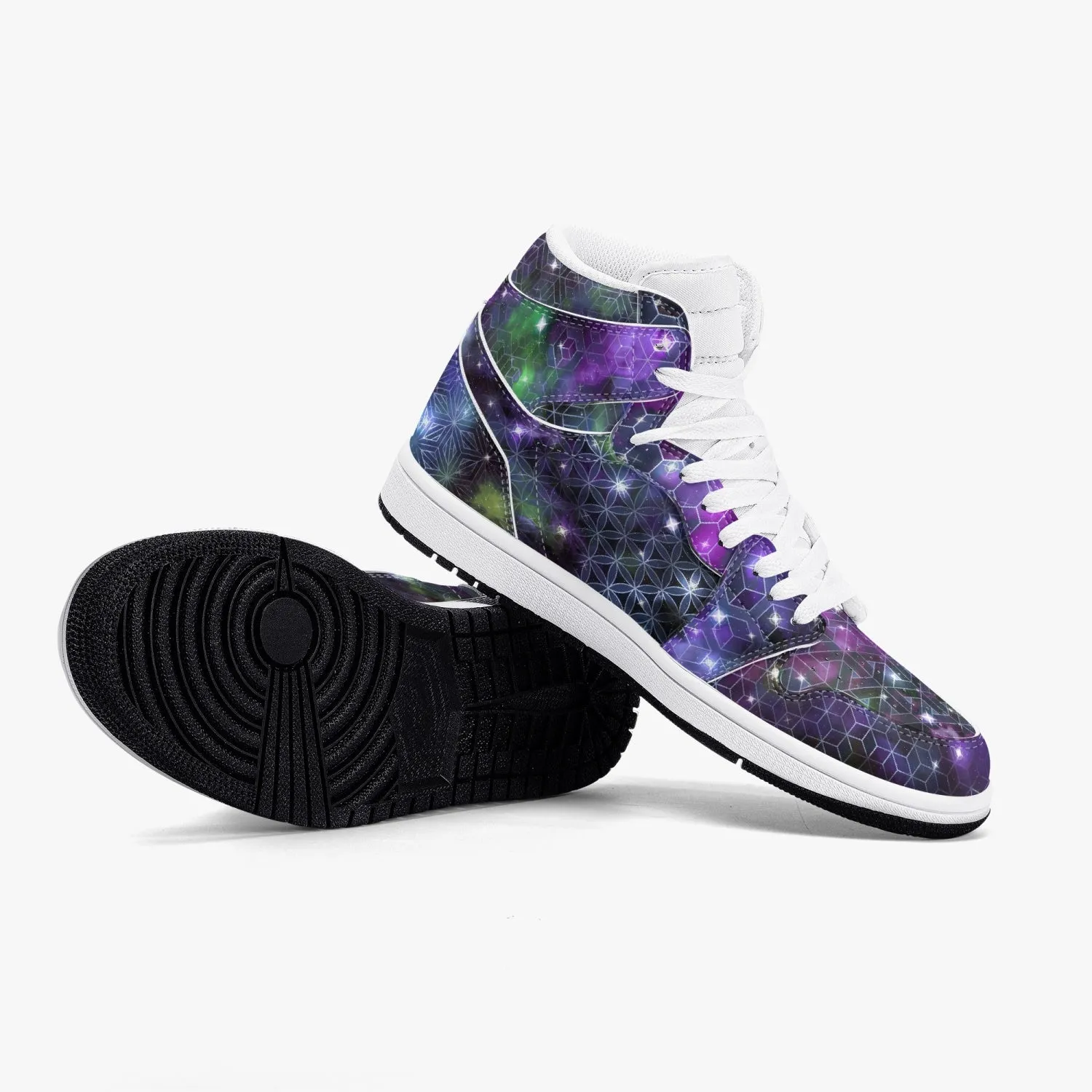 Galaxy 1 | High-Top Leather Sneakers | Psypepper