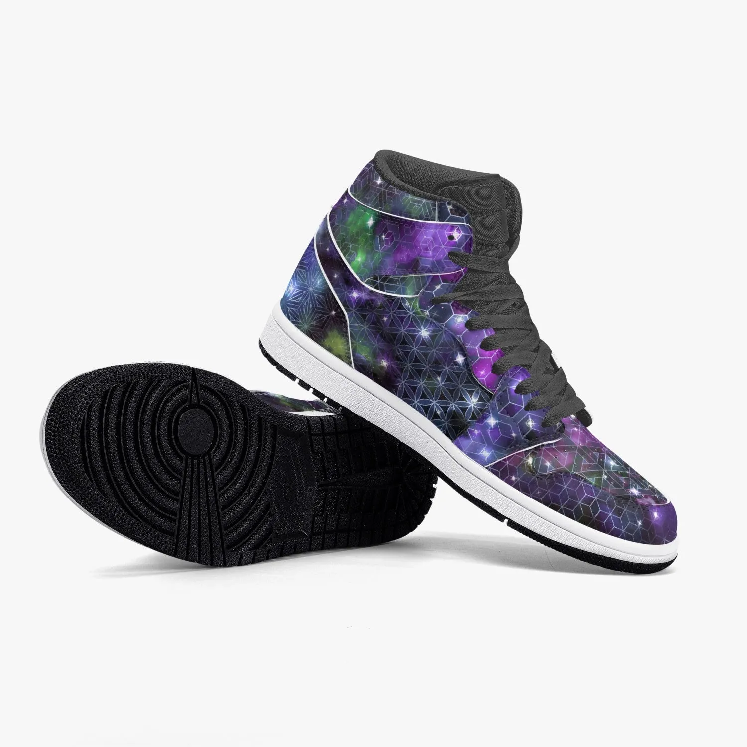 Galaxy 1 | High-Top Leather Sneakers | Psypepper