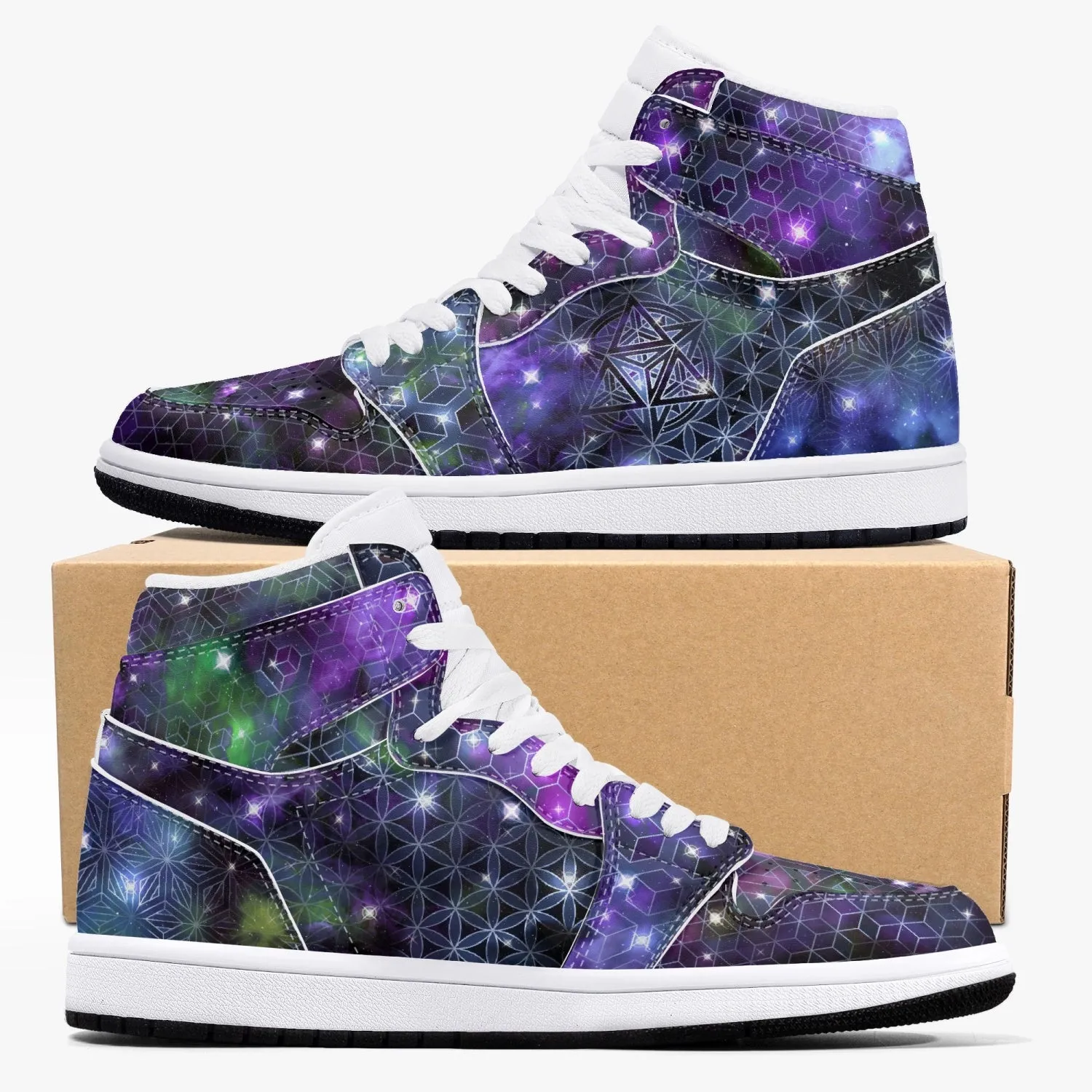 Galaxy 1 | High-Top Leather Sneakers | Psypepper