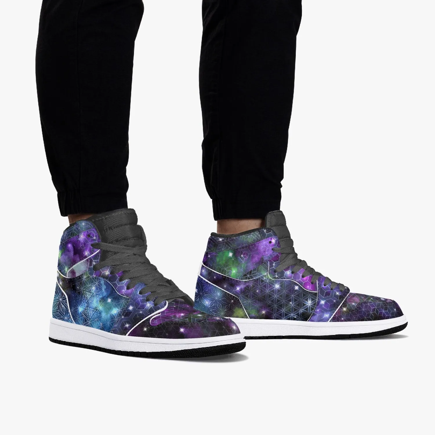 Galaxy 1 | High-Top Leather Sneakers | Psypepper