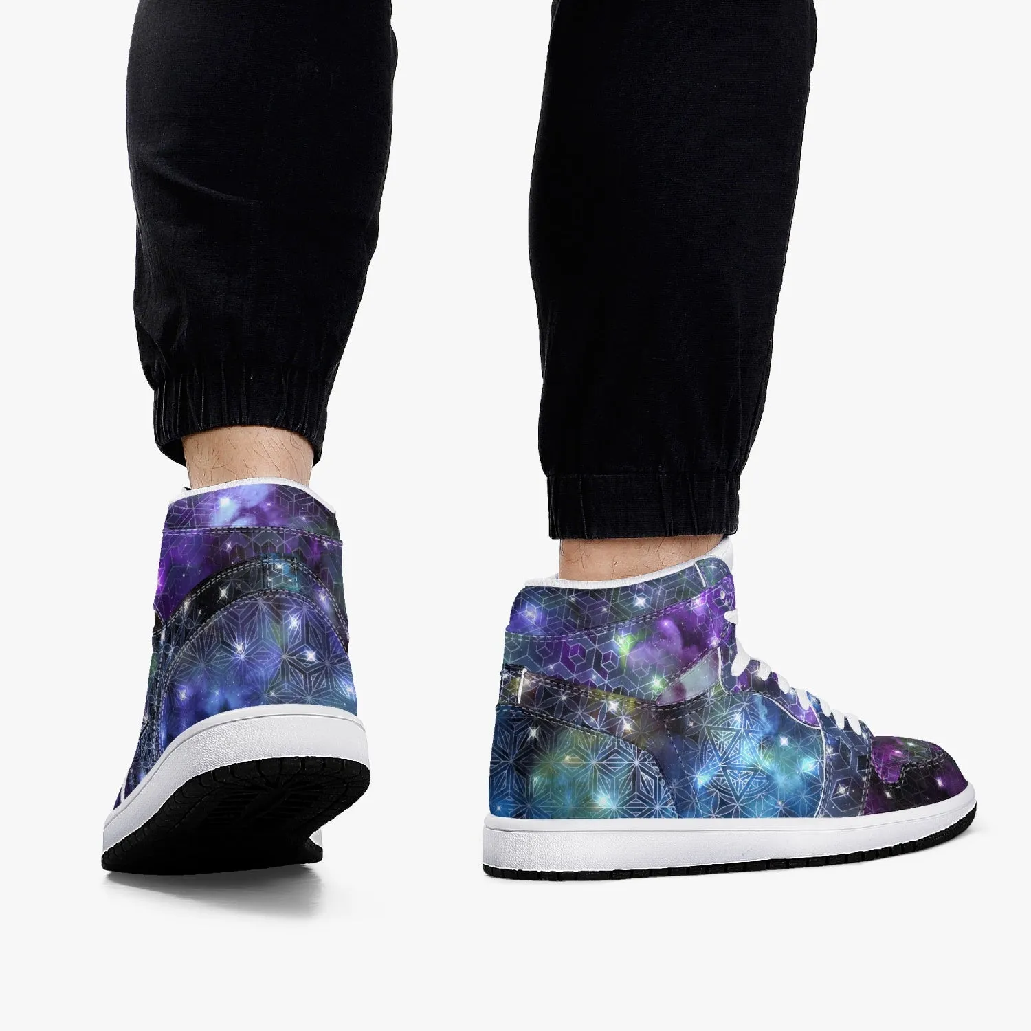 Galaxy 1 | High-Top Leather Sneakers | Psypepper