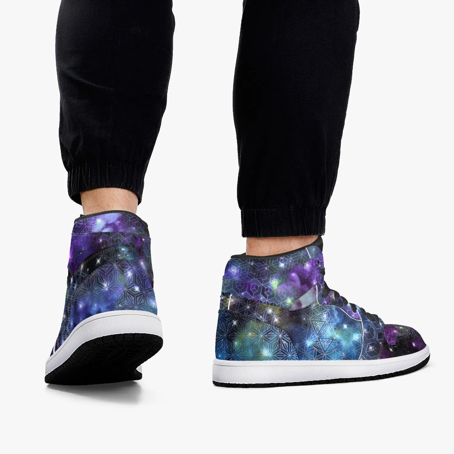 Galaxy 1 | High-Top Leather Sneakers | Psypepper