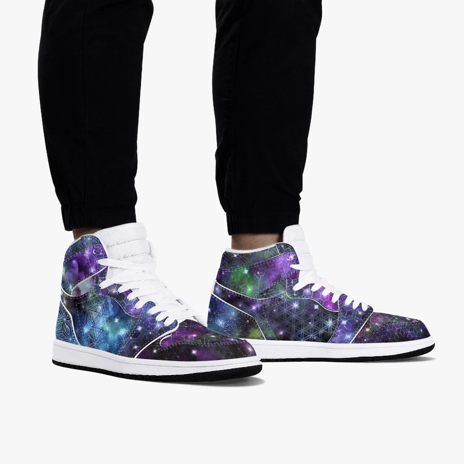 Galaxy 1 | High-Top Leather Sneakers | Psypepper