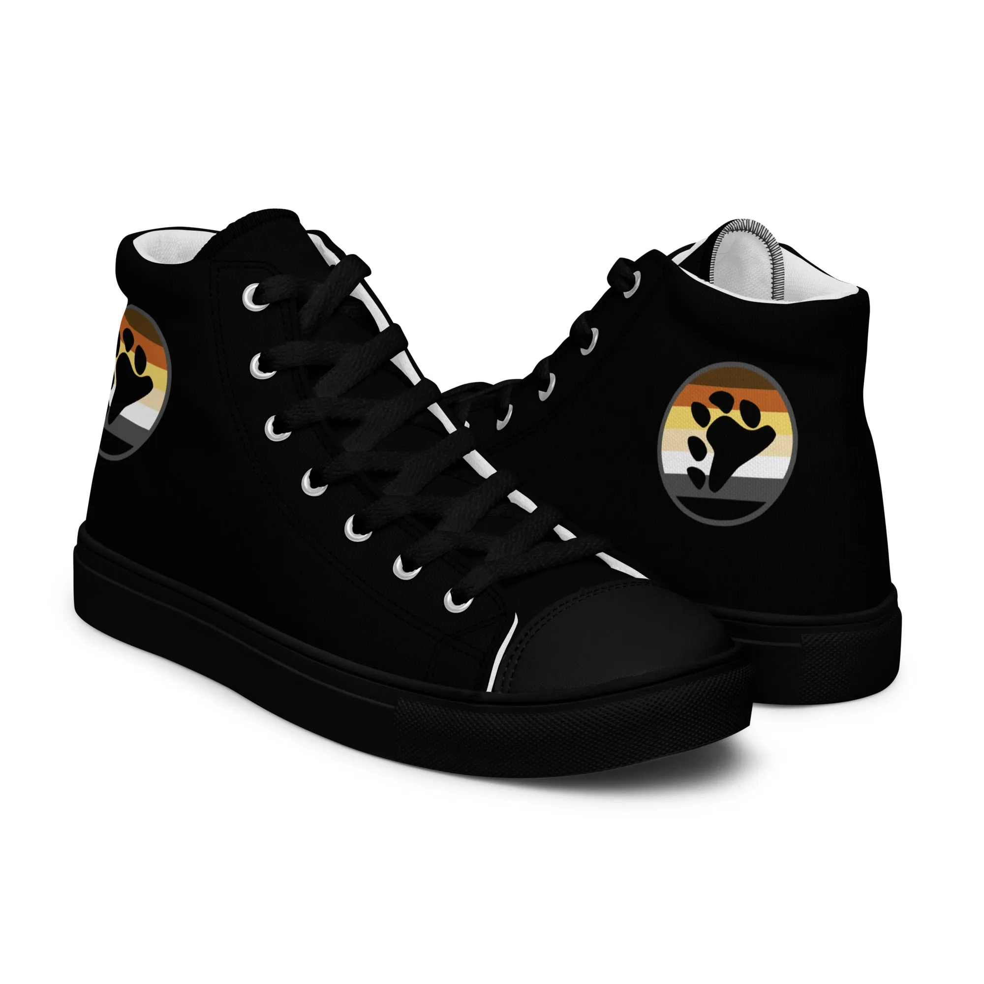 Gay Bear Men’s High Top Canvas Athletic Shoes