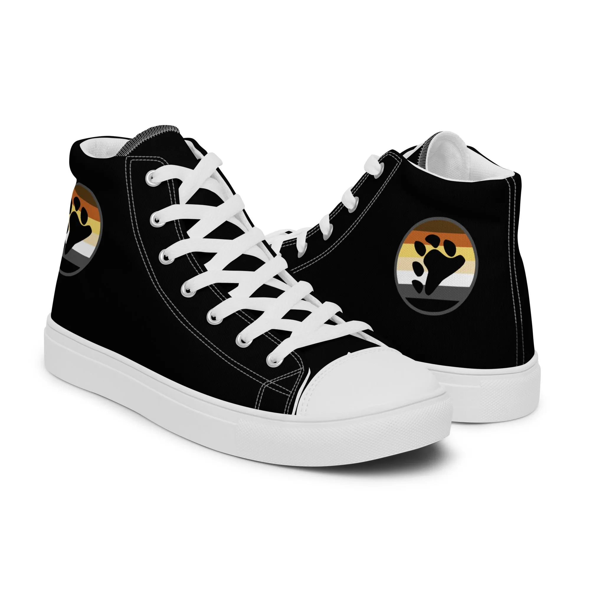 Gay Bear Men’s High Top Canvas Athletic Shoes