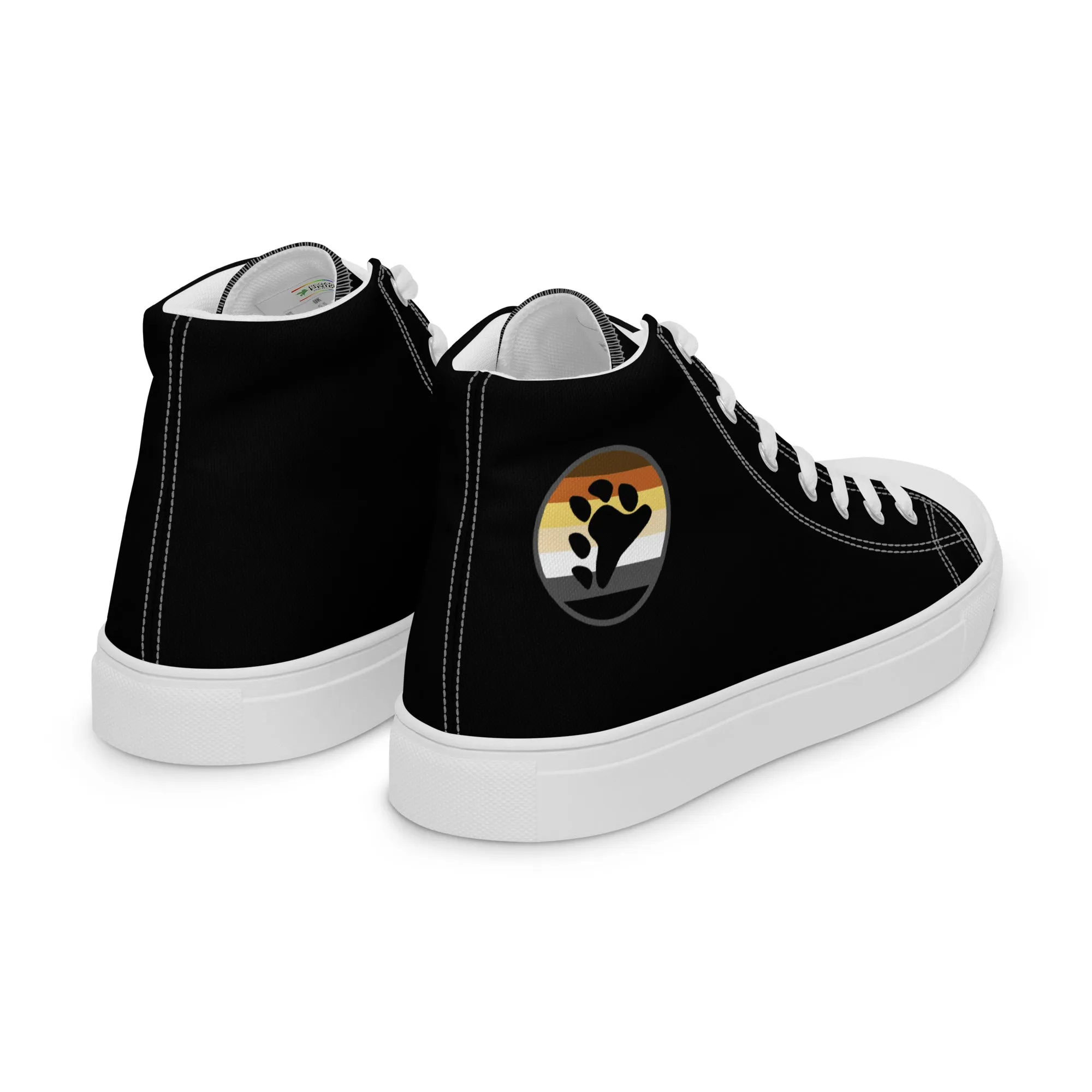 Gay Bear Men’s High Top Canvas Athletic Shoes