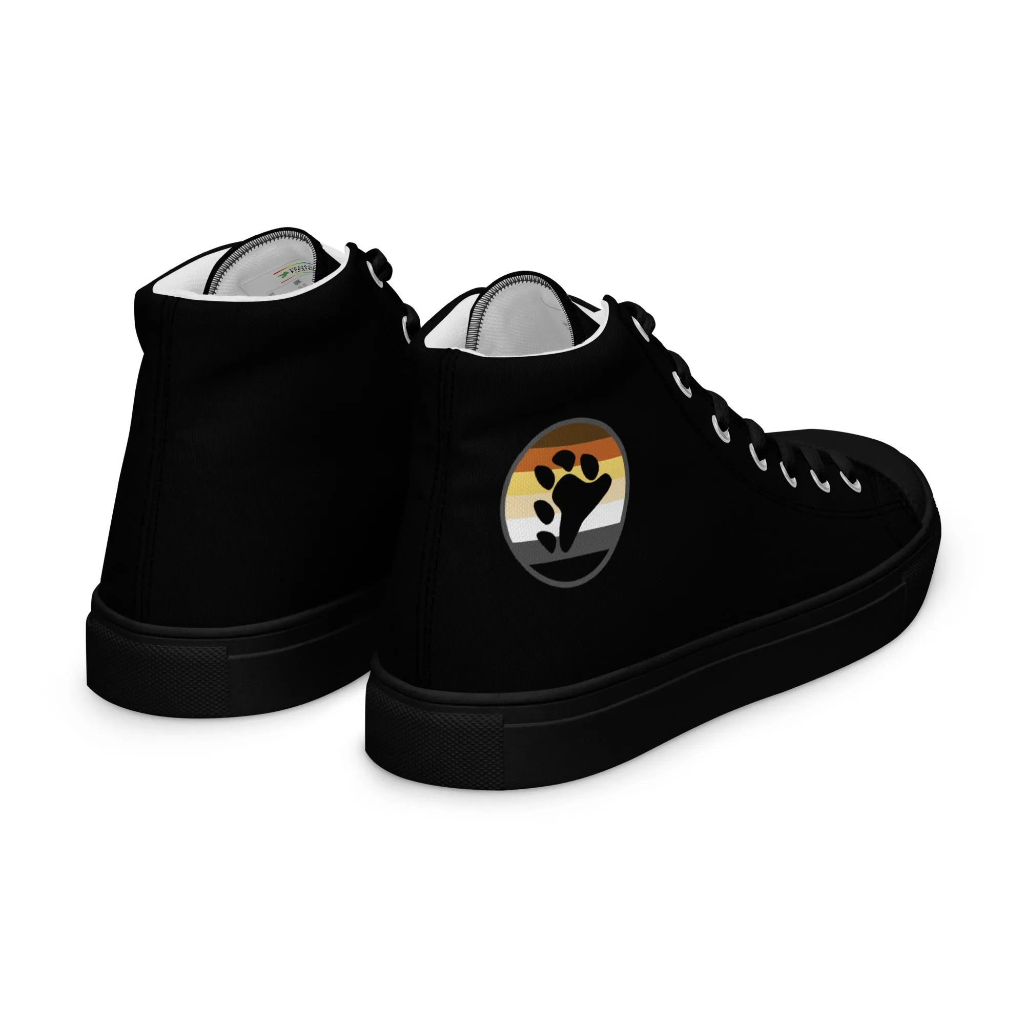 Gay Bear Men’s High Top Canvas Athletic Shoes