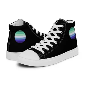 Gay MLM Vincian Men’s High Top Canvas Athletic Shoes